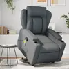 Image de vidaXL Fauteuil inclinable de massage - Gris