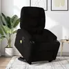 Image de vidaXL Fauteuil de massage inclinable Noir Tissu
