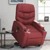 Image de vidaXL Fauteuil inclinable de massage Rouge bordeaux Similicuir