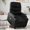 Image de vidaXL Fauteuil inclinable de massage électrique - Noir Similicuir