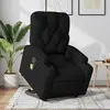 Image de vidaXL Fauteuil de Massage Inclinable - Noir Tissu