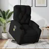 Image de vidaXL Fauteuil Massage Électrique Noir Tissu