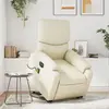Image de vidaXL Fauteuil de massage inclinable électrique - Crème