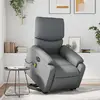 Image de vidaXL Fauteuil de massage électrique - Gris Similicuir