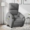 Image de vidaXL Fauteuil de massage inclinable - Gris foncé