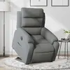 Image de vidaXL Fauteuil Inclinable Électrique - Gris Foncé Tissu