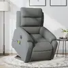 Image de vidaXL Fauteuil Inclinable de Massage Électrique - Gris Foncé