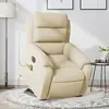 Image de vidaXL Fauteuil Relax - Crème Tissu