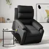 Image de VIDAXL Fauteuil de massage Noir Similicuir