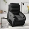 Image de vidaXL Fauteuil Électrique Inclinable - Noir Similicuir
