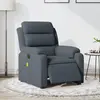 Image de vidaXL Fauteuil de massage gris foncé