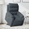 Image de vidaXL Fauteuil inclinable de massage - Gris foncé velours