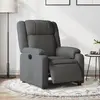 Image de vidaXL Fauteuil Inclinable Électrique - Gris Foncé