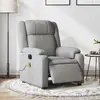 Image de vidaXL Fauteuil de Massage - Gris clair Tissu