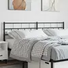Image de vidaXL Tête de lit de remplacement métal noir 160 cm