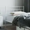 Image de vidaXL Tête de lit de remplacement métal blanc 100 cm
