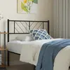 Image de vidaXL Tête de lit de remplacement métal noir 75 cm