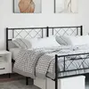 Image de vidaXL Tête de lit de remplacement métal noir 200 cm