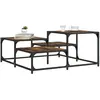 Image de vidaXL Table Basse Chêne Fumé