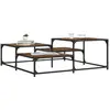 Image de vidaXL Table basse - Chêne fumé