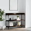 Image de vidaXL Table Console - Chêne Fumé
