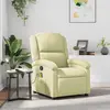 Image de vidaXL Fauteuil Massage Inclinable Crème