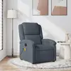 Image de VidaXL Fauteuil Massage - Gris Fonçé Velours
