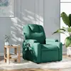Image de vidaXL Fauteuil inclinable Vert foncé Tissu