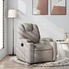 Image de vidaXL Fauteuil inclinable Taupe Tissu