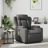 Image de vidaXL Fauteuil Inclinable de Massage - Similicuir Gris