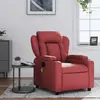 Image de vidaXL Fauteuil de massage rouge bordeaux