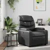 Image de vidaXL Fauteuil inclinable - Noir similicuir