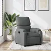 Image de vidaXL Fauteuil inclinable Gris foncé Tissu
