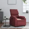 Image de vidaXL - Fauteuil inclinable - Rouge bordeaux