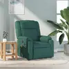 Image de vidaXL Fauteuil de massage inclinable - Vert Foncé
