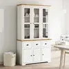 Image de vidaXL Buffet BODO - Blanc et marron