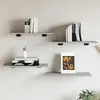 Image de vidaXL Étagères murales 4 pcs Sonoma gris