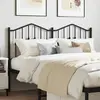 Image de vidaXL Tête de lit de remplacement métal noir 150 cm