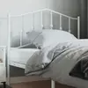 Image de vidaXL Tête de lit de remplacement métal blanc 100 cm