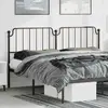 Image de vidaXL Tête de lit de remplacement métal noir 193 cm