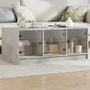 Image de Vidaxl Table basse avec portes en verre 102 cm