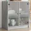 Image de vidaXL Armoire latérale sonoma gris 75,5 cm