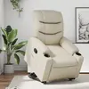 Image de VIDAXL Fauteuil inclinable - Crème similicuir
