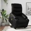 Image de vidaXL Fauteuil de massage électrique - Noir similicuir