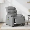 Image de VIDAXL Fauteuil de massage gris clair