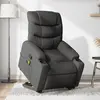 Image de vidaXL Fauteuil de massage inclinable - Gris foncé