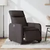 Image de VIDAXL Fauteuil inclinable électrique - Marron foncé tissu