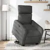 Image de vidaXL Fauteuil électrique - Gris Foncé Tissu