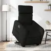 Image de vidaXL Fauteuil inclinable électrique Noir Tissu
