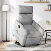 Image de vidaXL Fauteuil de massage - Gris clair